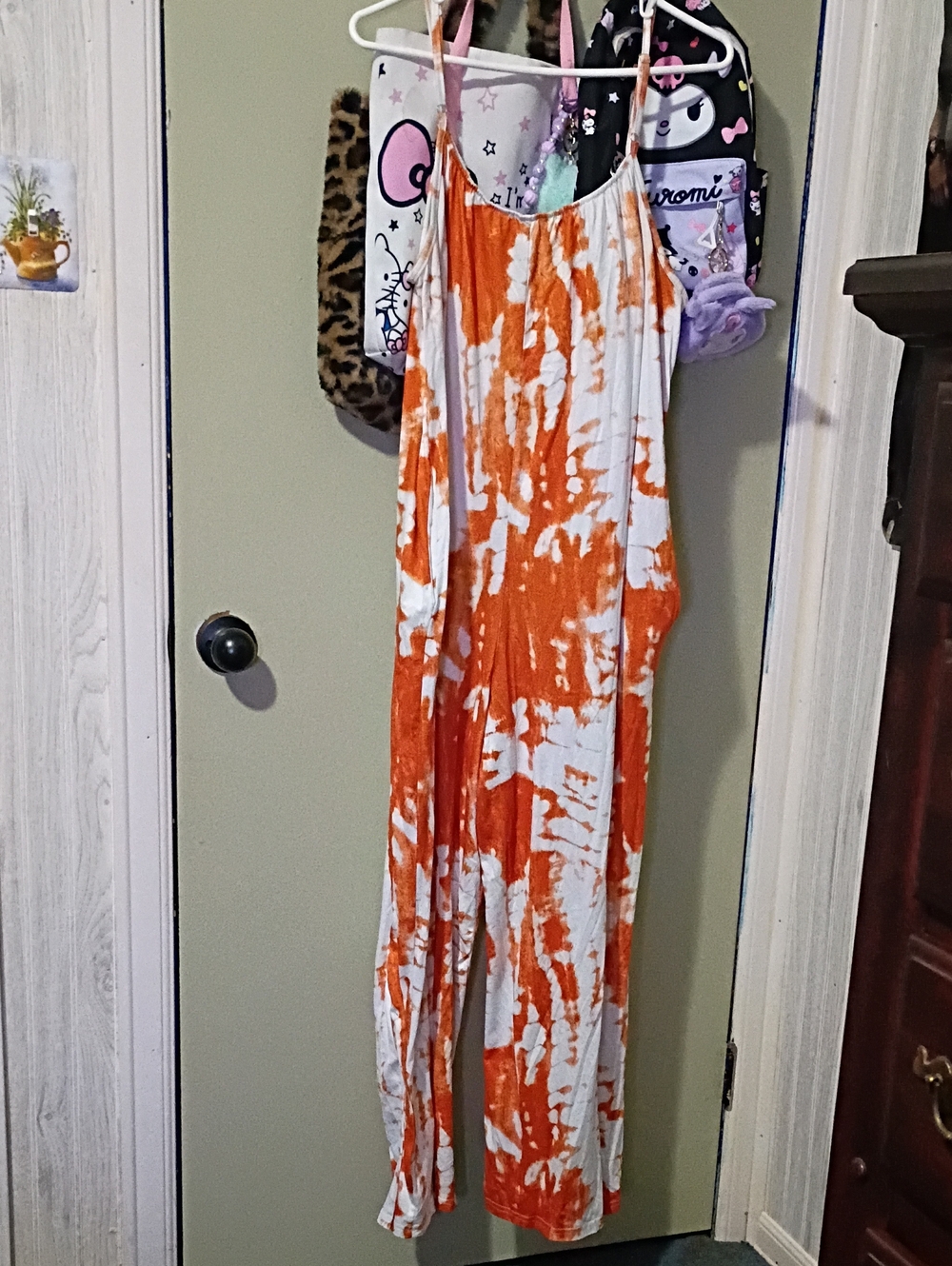 Orange And White Jumpsuit
